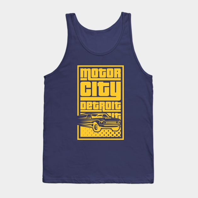 Motor City Detroit Tank Top by rojakdesigns